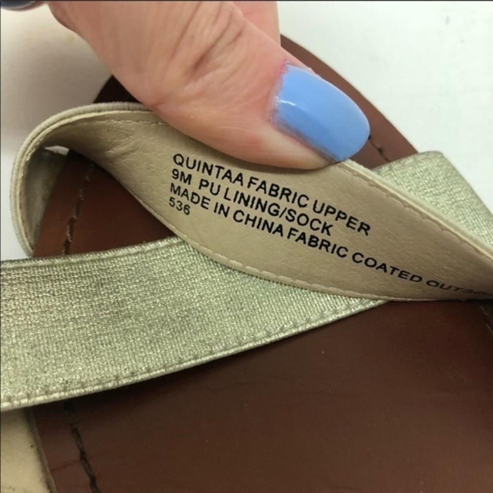 Steve Madden gold metallic quintaa flat sandals - Picture 8 of 8